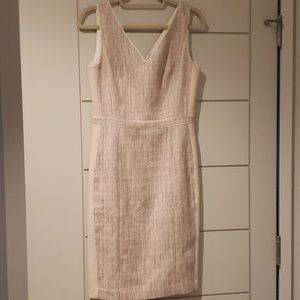 White House Black Market Pink/Grey Sheath dress